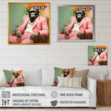 Pink and black Fashion first Gorilla suit - Pink Gorilla Wall Art