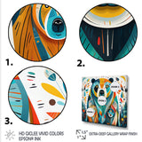 Creative Grizzly Bear Collage - Bear Framed Canvas Art