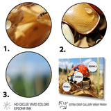 Curious ladybug meadows - Ladybug Canvas Wall Art