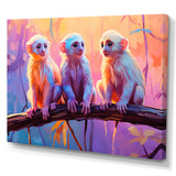 Joyous Jungle Monkeys - Pink Monkey Wall Art