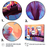 Joyous Jungle Monkeys - Pink Monkey Wall Art