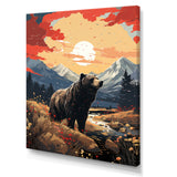 Grizzly Bear in the valley - Bear Home Decor Art