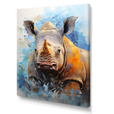 Grey Rhinoceros on the hunt - Rhinoceros Home Decor Art