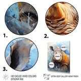Grey Rhinoceros on the hunt - Rhinoceros Home Decor Art
