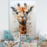 Minimalist Giraffe portrait - Giraffe Living Room Wall Art