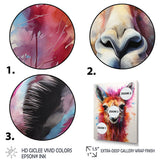 Portrait of a quirky Llama - Llama Canvas Wall Art