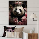 Regal Panda Crowned Portrait - Panda Wall Art Prints