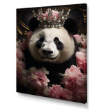 Regal Panda Crowned Portrait - Panda Wall Art Prints