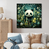 Cute panda children art - White Panda Wall Art