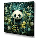 Cute panda children art - White Panda Wall Art