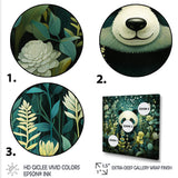Cute panda children art - White Panda Wall Art
