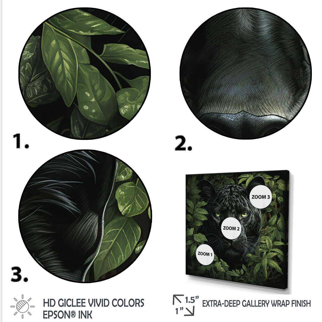 Shadow Panther camouflage - Panther Canvas Wall Art
