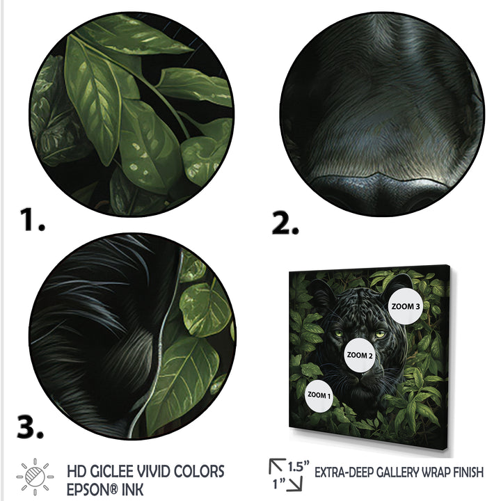 Shadow Panther camouflage - Panther Canvas Wall Art