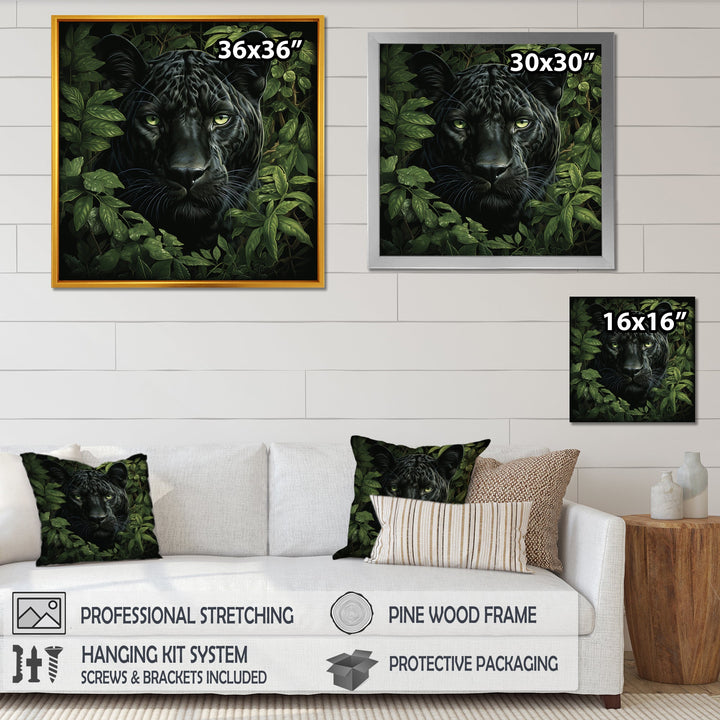 Shadow Panther camouflage - Panther Canvas Wall Art