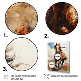 Brown Horse galloping in the wild - Horse Bedroom Wall Art