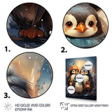 Christmas winter Penguin Party - Penguin Canvas Wall Art