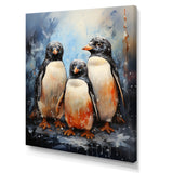 Winter Feathers Penguin family - Penguin Wall Decor