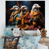 Relaxing penguins at the spa - Penguin Wall Decor