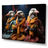 Relaxing penguins at the spa - Penguin Wall Decor