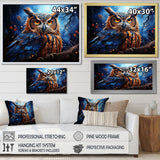 Mystic Owl in the moonlight - Owl Wall Art Prints
