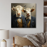 Portrait Scottish Highlander in suit - Cow Home Decor Art