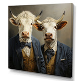 Portrait Scottish Highlander in suit - Cow Home Decor Art