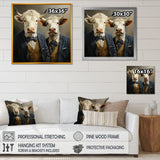 Portrait Scottish Highlander in suit - Cow Home Decor Art