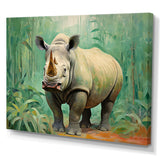 Rhinoceros jungle horizon - Rhinoceros Canvas Wall Art