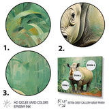 Rhinoceros jungle horizon - Rhinoceros Canvas Wall Art