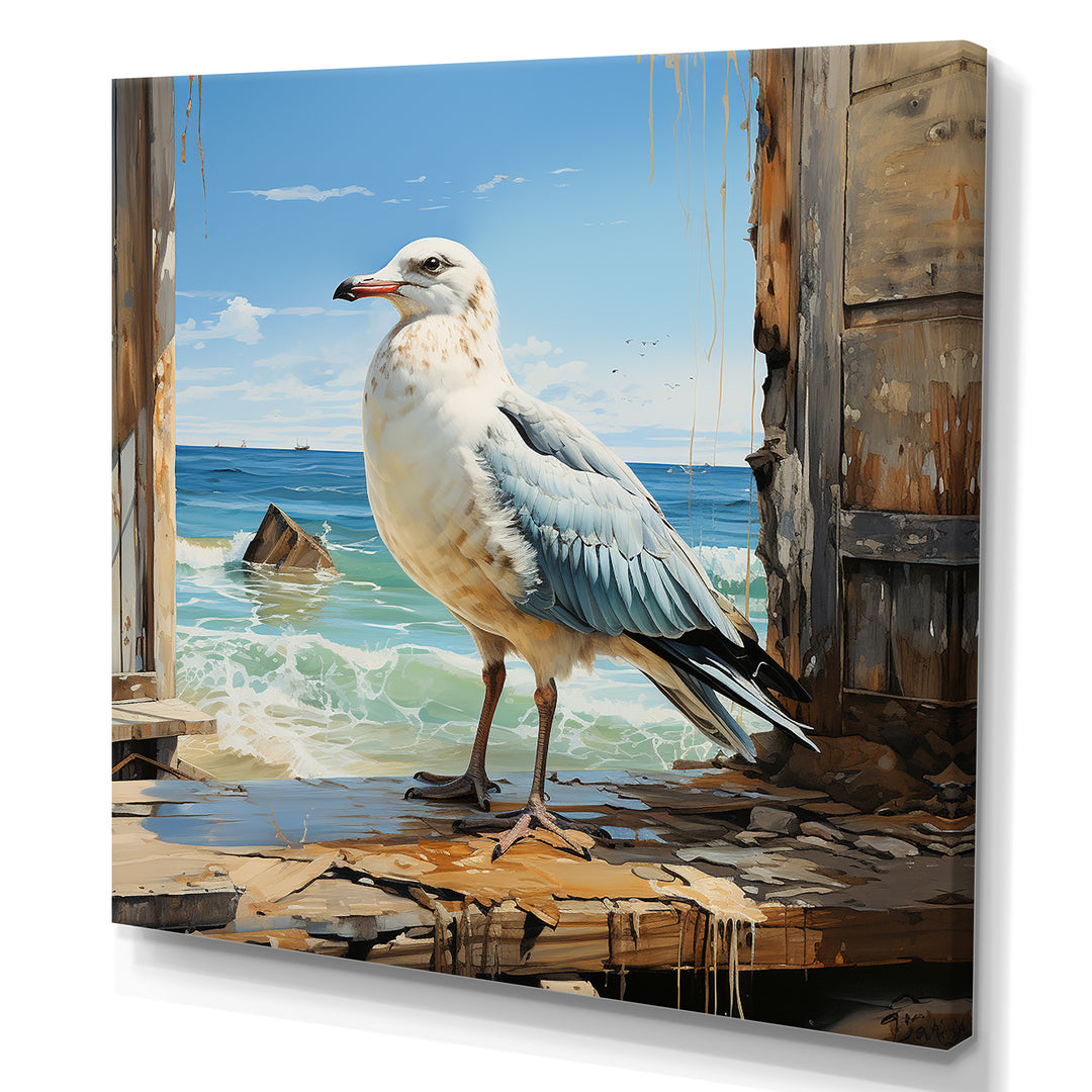Coastal Sentinel Majestic Seagull - Seagull Wall Decor