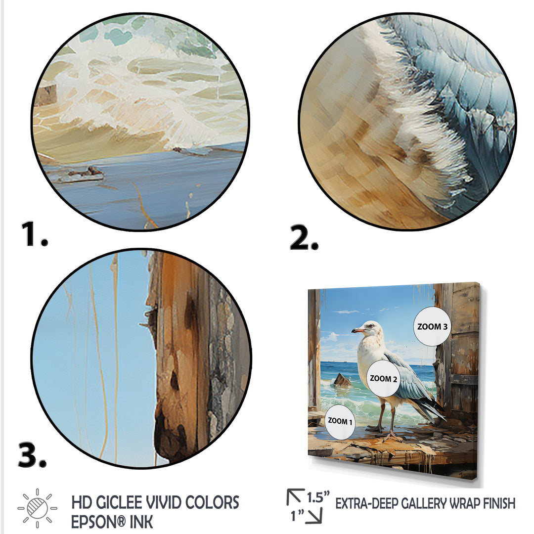 Coastal Sentinel Majestic Seagull - Seagull Wall Decor