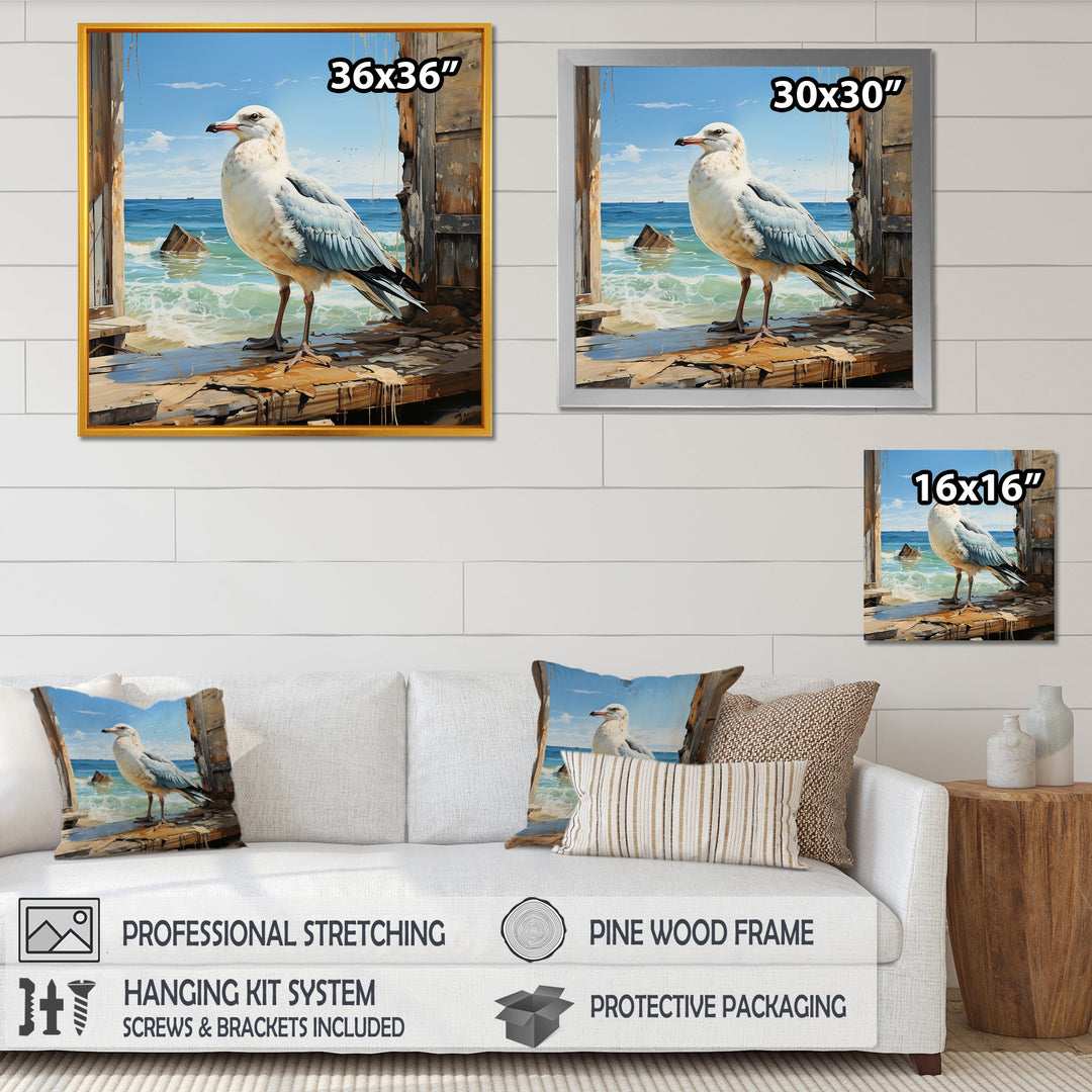 Coastal Sentinel Majestic Seagull - Seagull Wall Decor