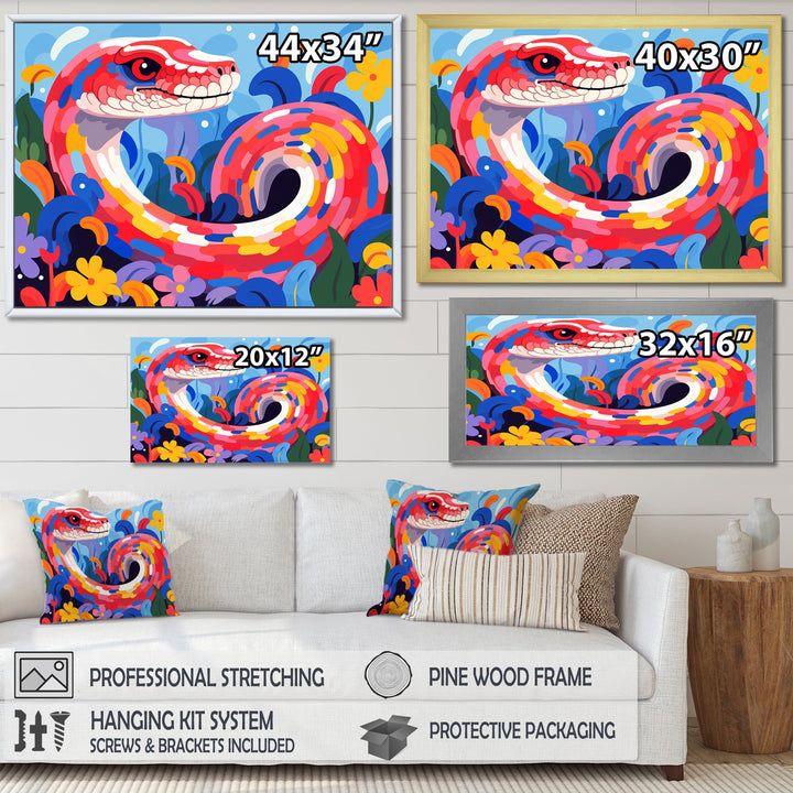 Popart snakes Grace - Snake Home Decor Art