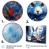 Blue Rabbit winter Solitude - Rabbit Wall Decor
