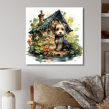 Cozy Yorkshire terrier Cottage - Dog Wall Decor