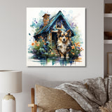 Cozy Sheltie Cottage - Dog Wall Art Prints