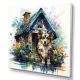 Cozy Sheltie Cottage - Dog Wall Art Prints