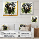 Tropical Labrador Dog Portrait - Dog Wall Art Prints