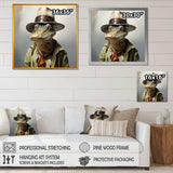 Countryside alligatorin suit  I - Animals Canvas Wall Art