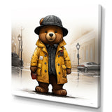 Yellow nursery teddy bear adventures - Nursery Teddy Bear Wall Art Prints