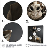 Grey and black suited up fashion giraffe - Giraffe Fashion Wall Art Prints
