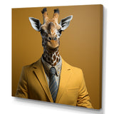Giraffe in suit fashion Elegance - Giraffe Fashion Home Decor Art