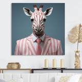 Pink and white Giraffe fashion Elegance - Giraffe Fashion Bedroom Wall Art