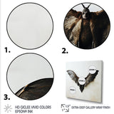 White and black Mystic bat - Bat Wall Decor