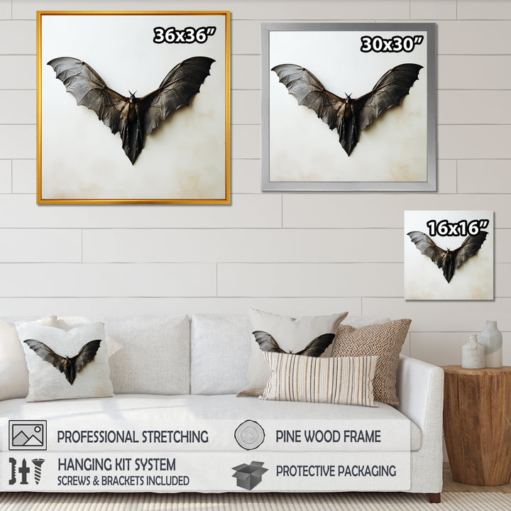 White and black Mystic bat - Bat Wall Decor