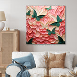 Detailed green butterfly Harmony - Butterfly Wall Decor