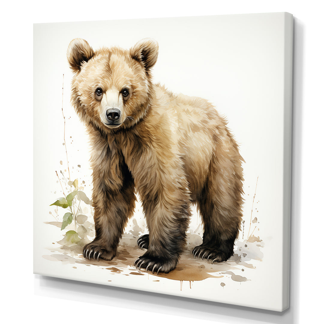 Cuddly grizzly bear cub - Brown Bear Wall Art