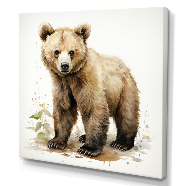 Cuddly grizzly bear cub - Brown Bear Wall Art