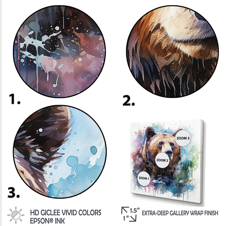 Brown bear forest wondering - Brown Bear Wall Art