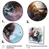 Brown bear forest wondering - Brown Bear Wall Art